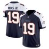 Men’s Denver Broncos Vapor Limited Jersey – All Stitched – Navy Alternate – Marvin Mims Jr.