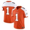 Men’s Denver Broncos Vapor Limited Jersey – All Stitched – Orange Alternate – #1 Team