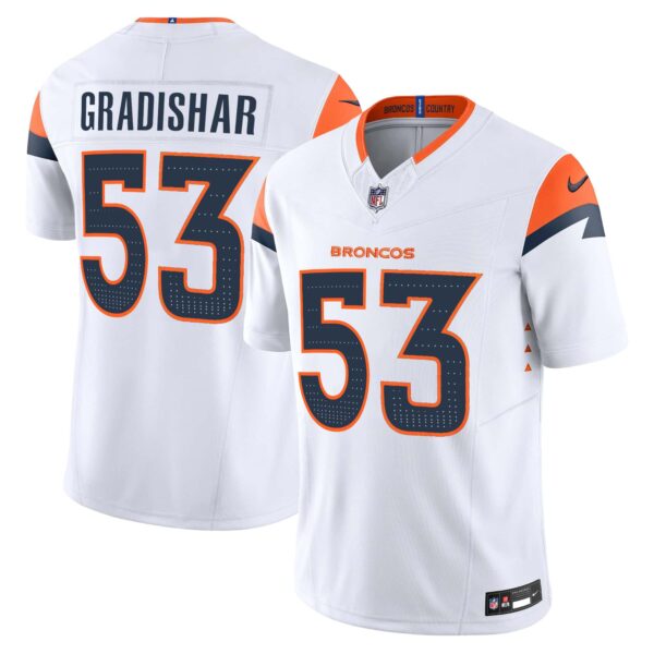 Men’s Denver Broncos 2024 Vapor Limited Jersey – All Stitched – White – Randy Gradishar