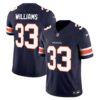 Men’s Denver Broncos Vapor Limited Jersey – All Stitched – Navy – Javonte Williams