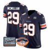 Men’s Denver Broncos Logo Patch Limited Jersey – All Stitched – Navy – Ja’Quan McMillian