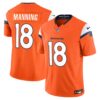 Men’s Denver Broncos 2024 Vapor Limited Jersey – All Stitched – Orange – Peyton Manning