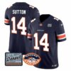 Men’s Denver Broncos Logo Patch Limited Jersey – All Stitched – Navy – Courtland Sutton