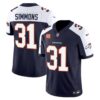 Men’s Denver Broncos Vapor Limited Jersey – All Stitched – Navy Alternate – Justin Simmons