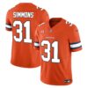 Men’s Denver Broncos Vapor Limited Jersey – All Stitched – Orange – Justin Simmons