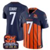 Denver Broncos 3-Time Champions Patch Vapor Limited Jersey V2 – All Stitched – Navy Special – John Elway Jersey
