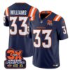 Denver Broncos 3-Time Champions Patch Vapor Limited Jersey V2 – All Stitched – Navy – Javonte Williams Jersey