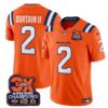 Denver Broncos 3-Time Champions Patch Vapor Limited Jersey V2 – All Stitched – Orange – Patrick Surtain II Jersey