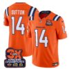 Denver Broncos 3-Time Champions Patch Vapor Limited Jersey V2 – All Stitched – Orange – Courtland Sutton Jersey