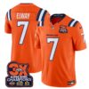 Denver Broncos 3-Time Champions Patch Vapor Limited Jersey V2 – All Stitched – Orange – John Elway Jersey
