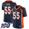 Nike Broncos #55 Bradley Chubb Navy Blue Alternate Men’s Stitched NFL 100th Season Vapor Limited Jersey