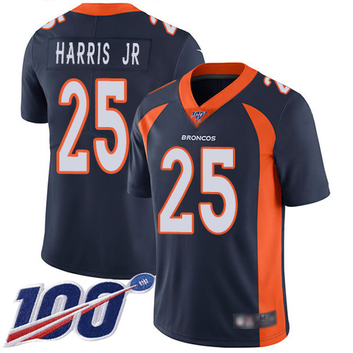 Nike Broncos #25 Chris Harris Jr Navy Blue Alternate Men’s Stitched NFL 100th Season Vapor Limited Jersey