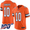 Nike Broncos #10 Emmanuel Sanders Orange Men’s Stitched NFL Limited Rush 100th Season Jersey