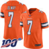 Nike Broncos #7 John Elway Orange Men’s Stitched NFL Limited Rush 100th Season Jersey
