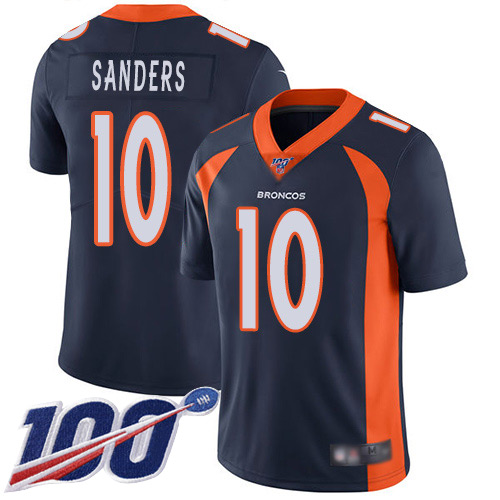 Nike Broncos #10 Emmanuel Sanders Navy Blue Alternate Men’s Stitched NFL 100th Season Vapor Limited Jersey