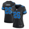 Detroit Lions #26 Jahmyr Gibbs Alternate Game Jersey – Black
