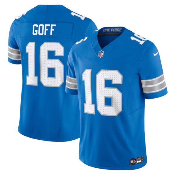 Detroit Lions #16 Jared Goff Vapor FUSE Limited Jersey – Blue