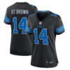 Detroit Lions #14 Amon-Ra St Brown 2Nd Alternate Game Jersey – Black