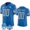 Detroit Lions Active Player Custom Blue 2023 Fuse 90Th Anniversary Nfc North Division Jersey