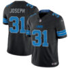 Detroit Lions #31 Kerby Joseph Black 2024 Fuse 2Nd Alternate Vapor Limited Stitched Jersey