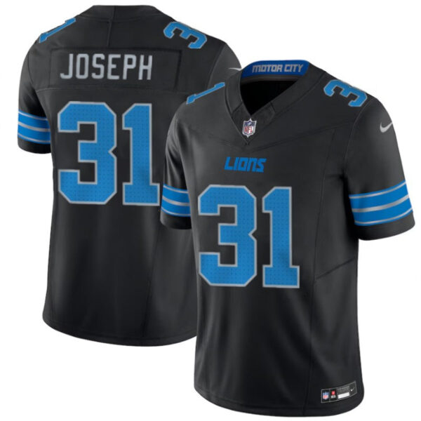 Detroit Lions #31 Kerby Joseph Black 2024 Fuse 2Nd Alternate Vapor Limited Stitched Jersey