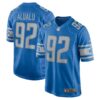 Detroit Lions #92 Tyson Alualu Game Jersey – Blue
