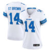 Detroit Lions #14 Amon-Ra St Brown White Game Jersey – White