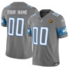 Detroit Lions Active Player Custom Gray 2023 FUSE With John Madden Patch Vapor Limited Stitched Jersey