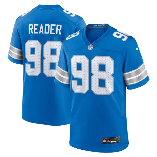 DJ Reader Detroit Lions Nike Team Game Jersey Blue