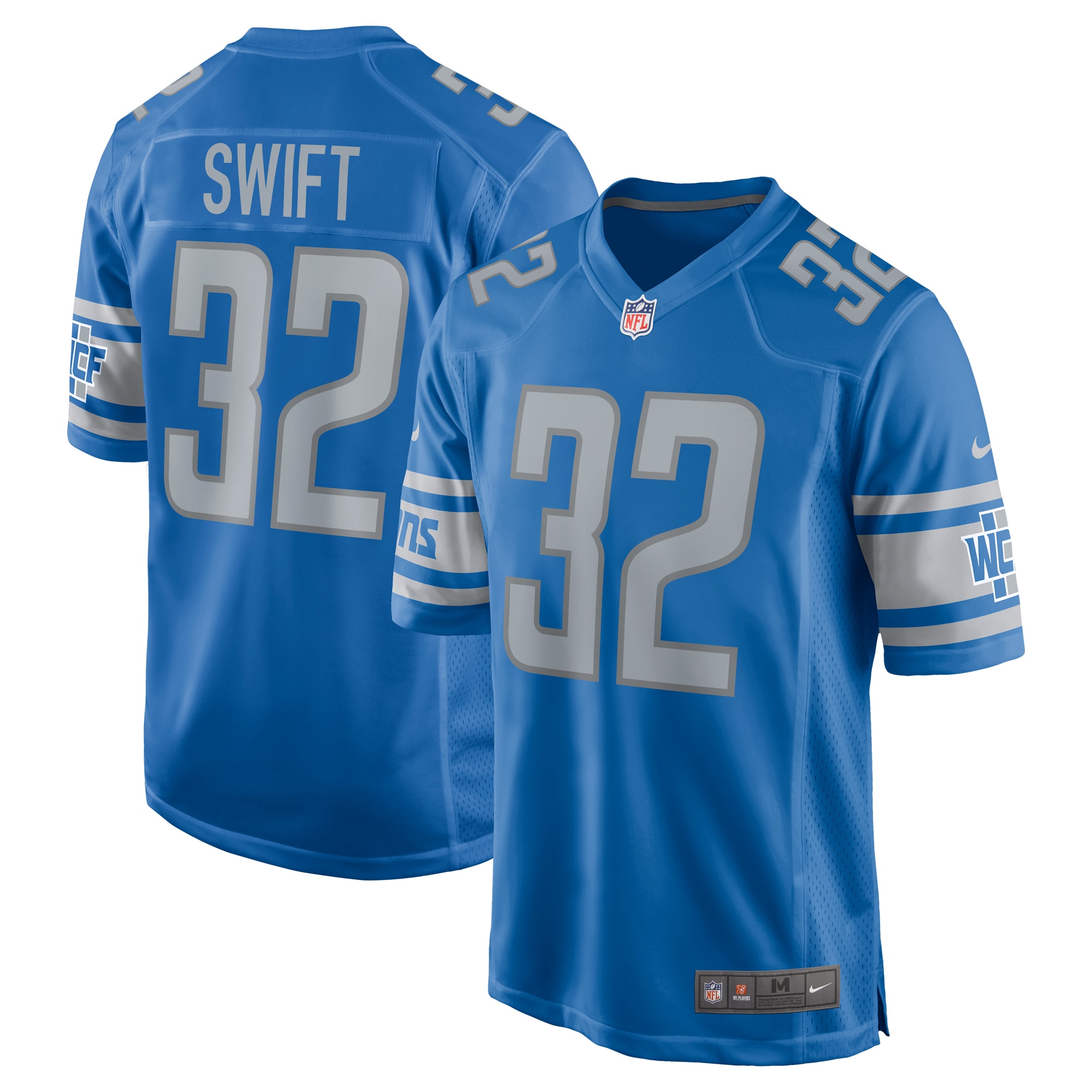 Dandre Swift Detroit Lions Nike Team Game Jersey Blue