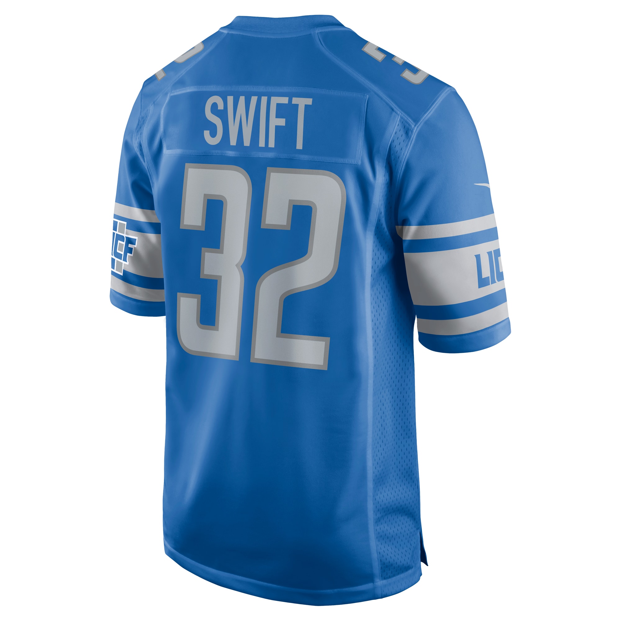 Dandre Swift Detroit Lions Nike Team Game Jersey Blue - Image 3