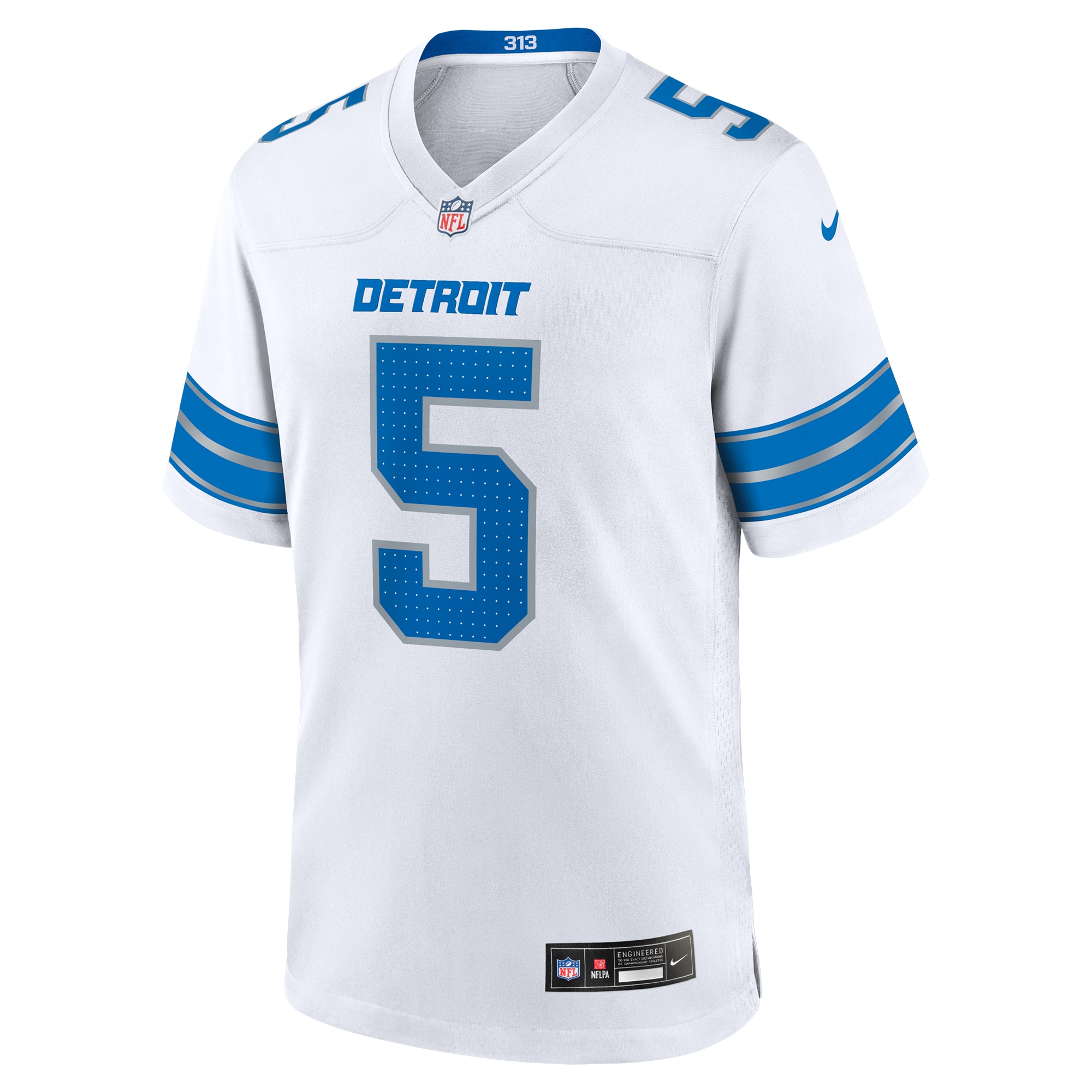 David Montgomery Detroit Lions Nike Game Jersey White - Image 2