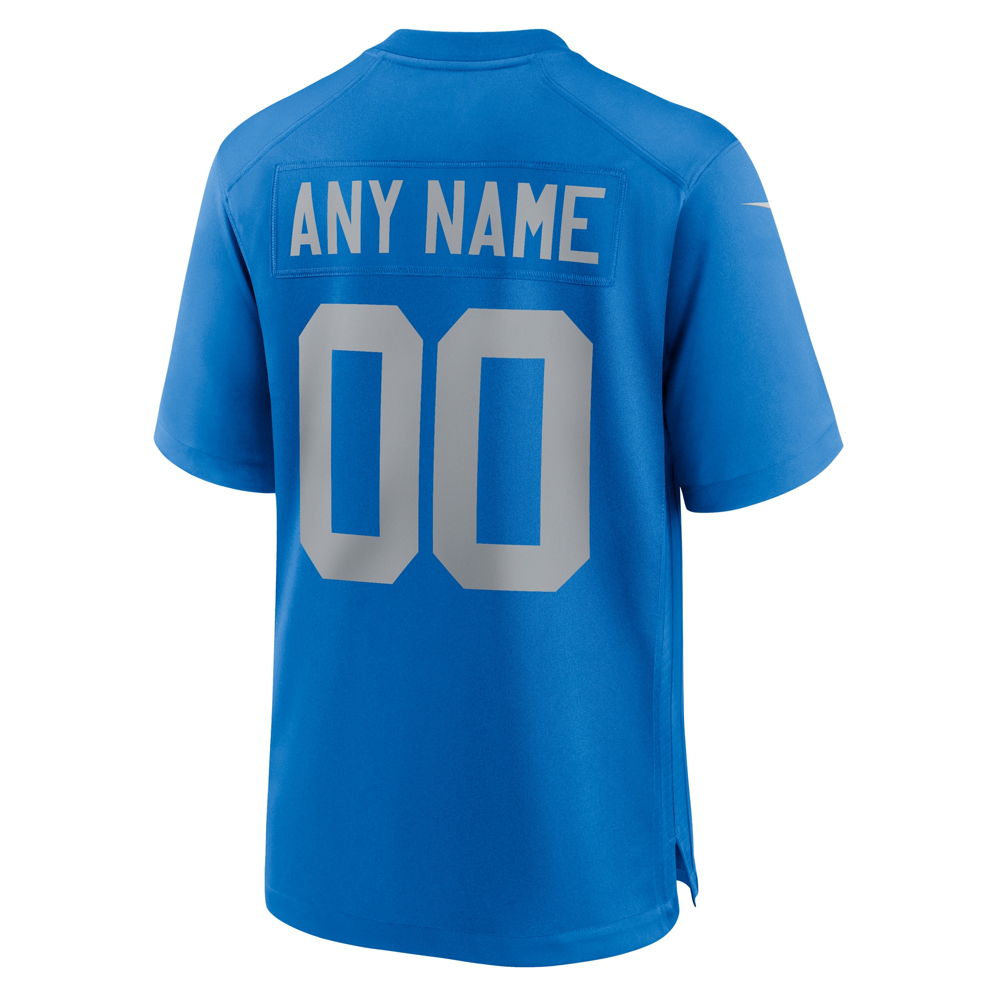 Detroit Lions Nike Alternate Custom Game Jersey Blue - Image 3