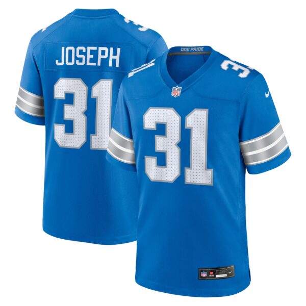 Kerby Joseph Detroit Lions Nike Team Game Jersey Blue