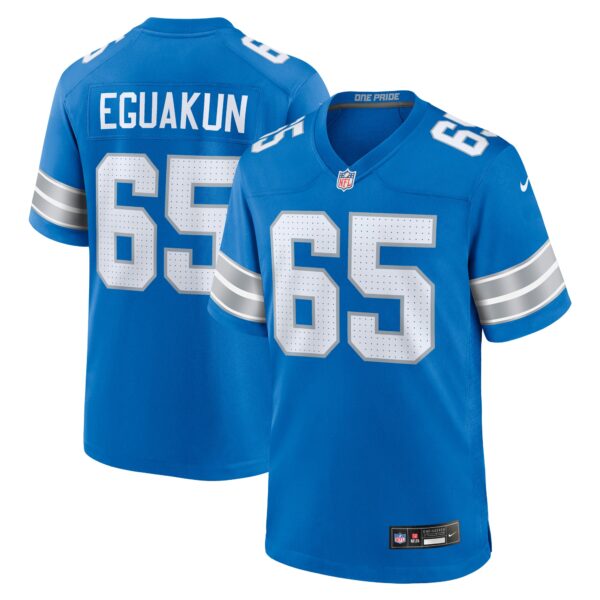 Kingsley Eguakun Detroit Lions Nike Game Jersey Blue