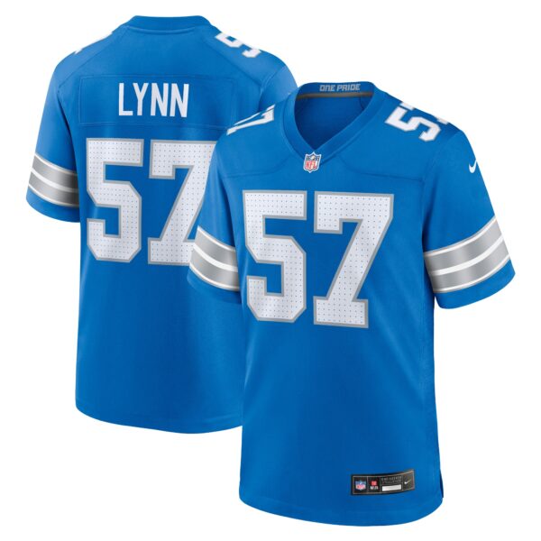 Nate Lynn Detroit Lions Nike Game Jersey Blue
