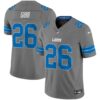 Men’s Detroit Lions 2024 Vapor Limited Jersey – All Stitched – Gray – Jahmyr Gibbs