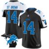 Men’s Detroit Lions 2024 Michigan Patch Vapor Limited Jersey – All Stitched – Alternate – St. Brown