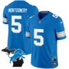 Men’s Detroit Lions 2024 Michigan Patch Vapor Limited Jersey – All Stitched – Blue – David Montgomery
