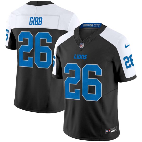 Men’s Detroit Lions 2024 Vapor Limited Jersey – All Stitched – Alternate – Jahmyr Gibbs