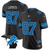 Men’s Detroit Lions 2024 Michigan Patch Vapor Limited Jersey – All Stitched – Black – Sam Laporta