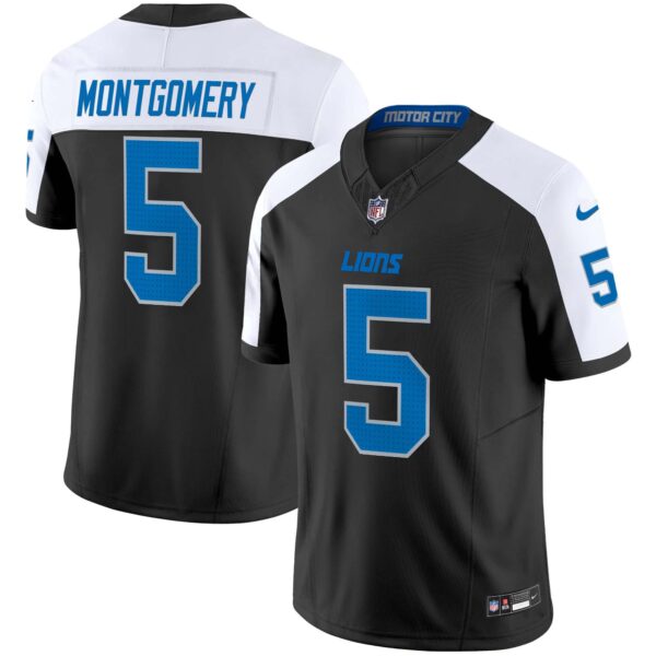 Men’s Detroit Lions 2024 Vapor Limited Jersey – All Stitched – Alternate – David Montgomery