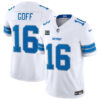Men’s Green Bay Packers Throwback 100th Season Patch Vapor Limited Jersey – All Stitched – White – AJ Dillon