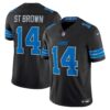 Men’s Packers Home Patch Gold Vapor Jersey – All Stitched – Black Limited – Jordan Love