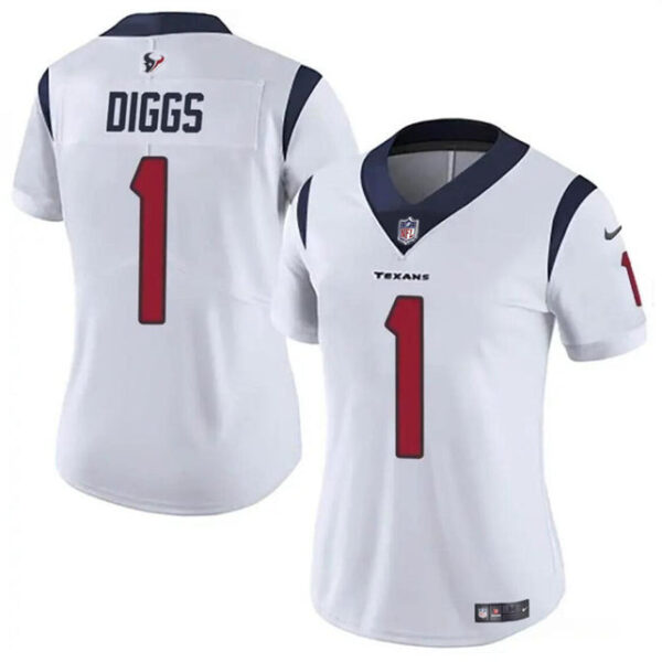 Houston Texans #1 Stefon Diggs White Vapor Untouchable Limited Stitched Jersey