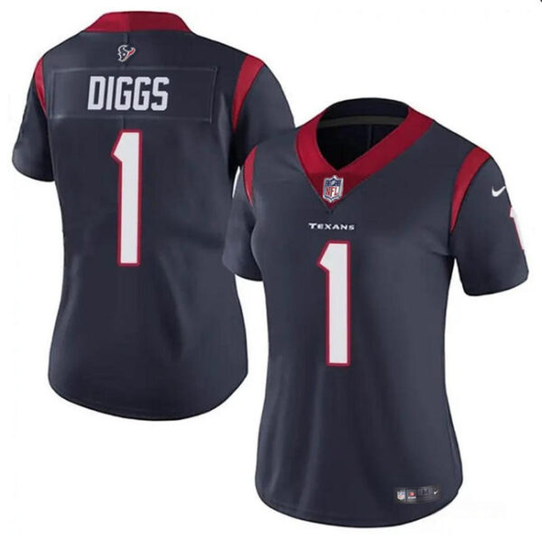 Houston Texans #1 Stefon Diggs Navy Vapor Untouchable Limited Stitched Jersey