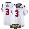 Houston Texans #3 Tank Dell White 2023 FUSE AFC South Champions Patch Vapor Jersey
