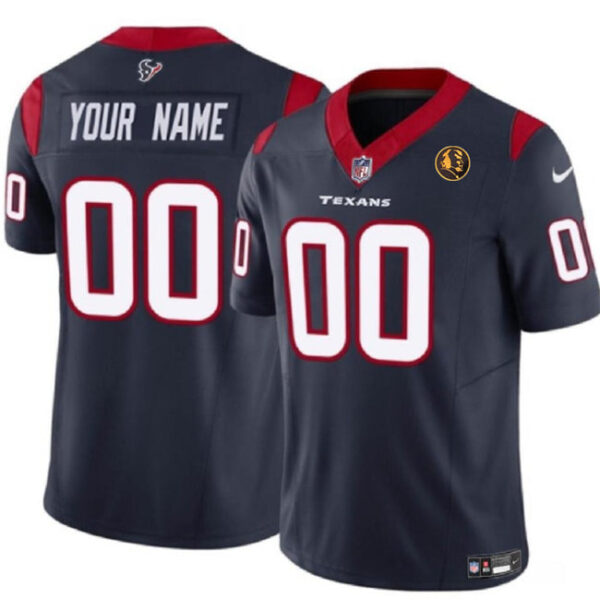 Houston Texans Active Player Custom Navy 2023 FUSE With John Madden Jersey