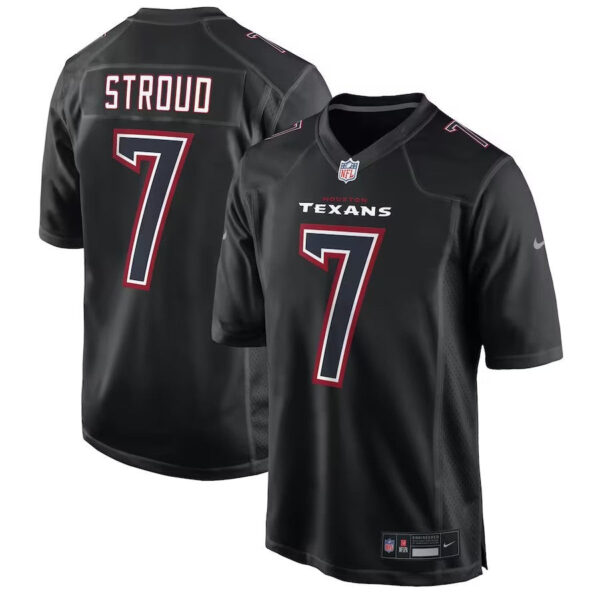 Houston Texans #7 CJ Stroud Fashion Game Jersey – Black