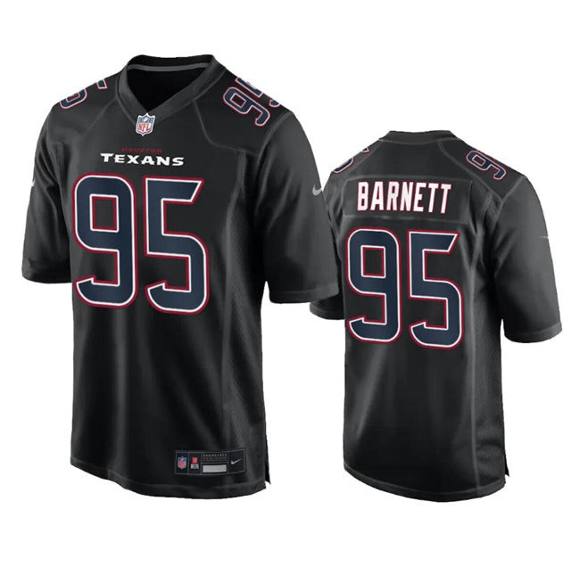 Houston Texans #95 Derek Barnett Black Fashion Vapor Untouchable Limited Stitched Jersey